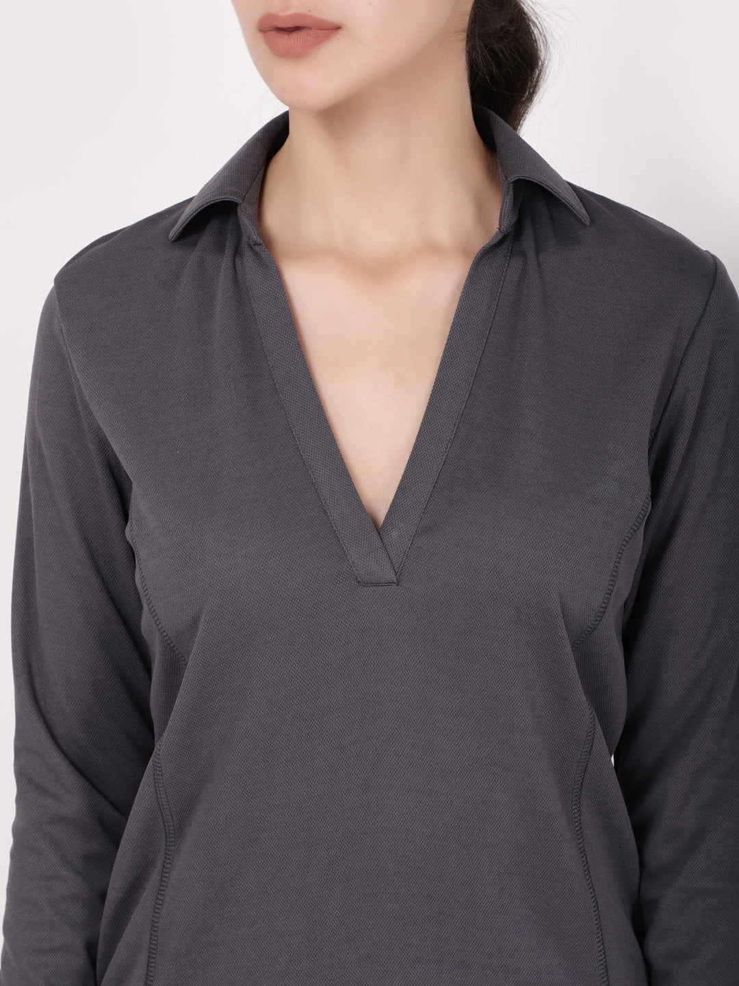 Grey Jazzy Full Sleeves Tee