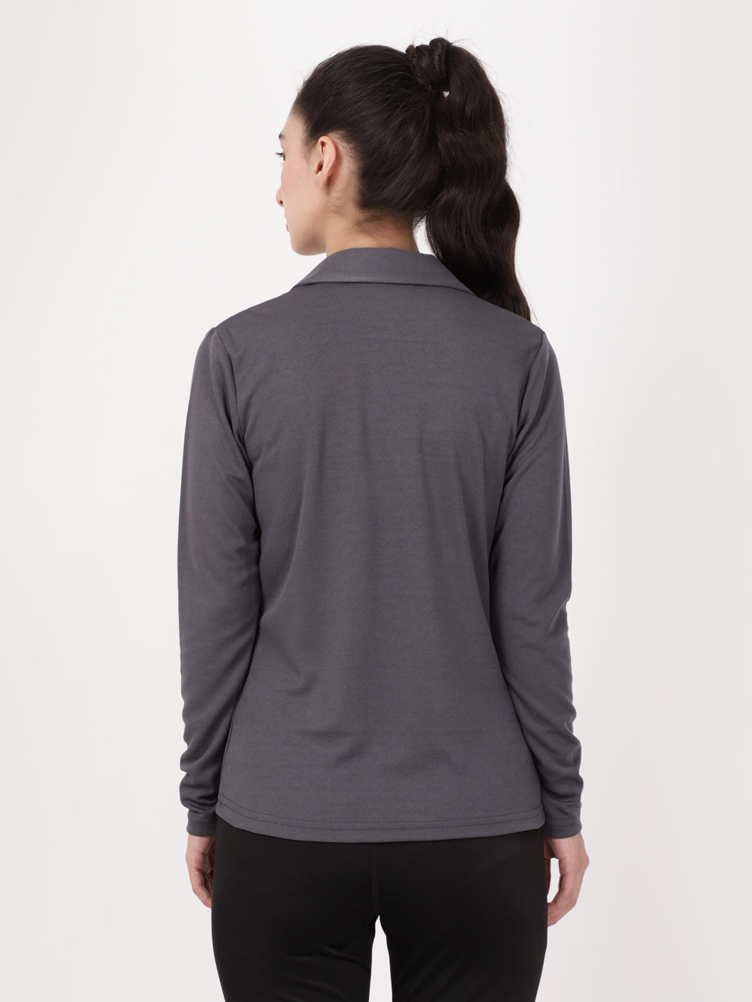 Grey Jazzy Full Sleeves Tee