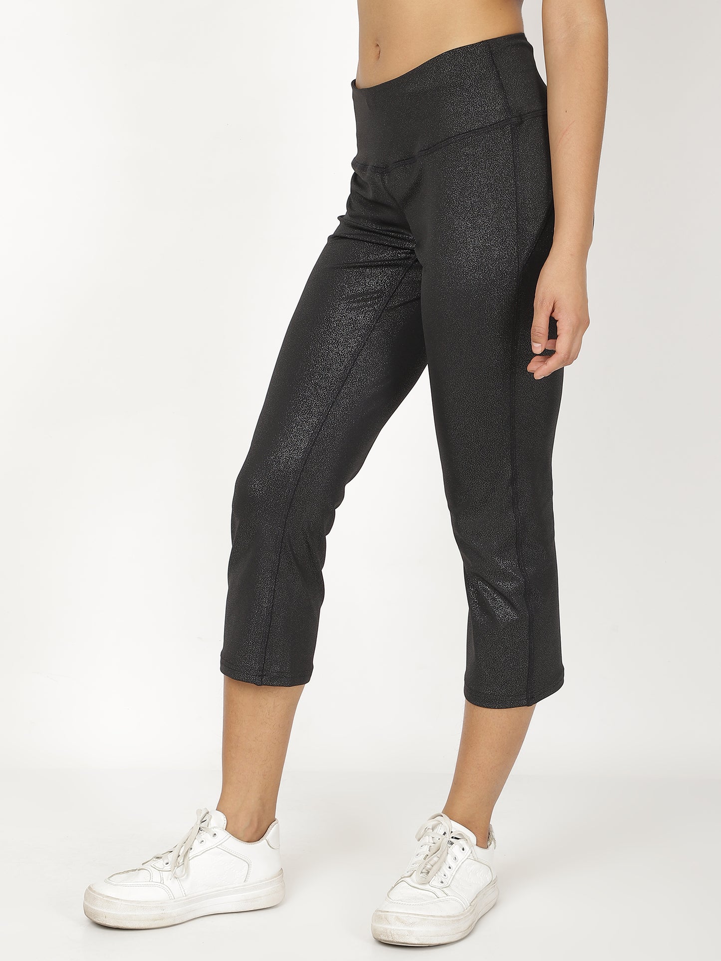 Black Shimmer Smart Pants