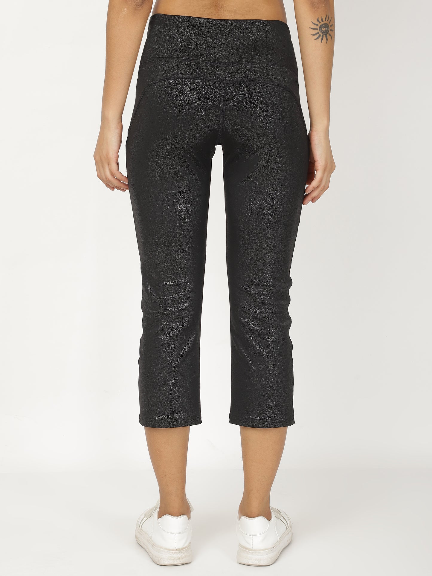 Black Shimmer Smart Pants