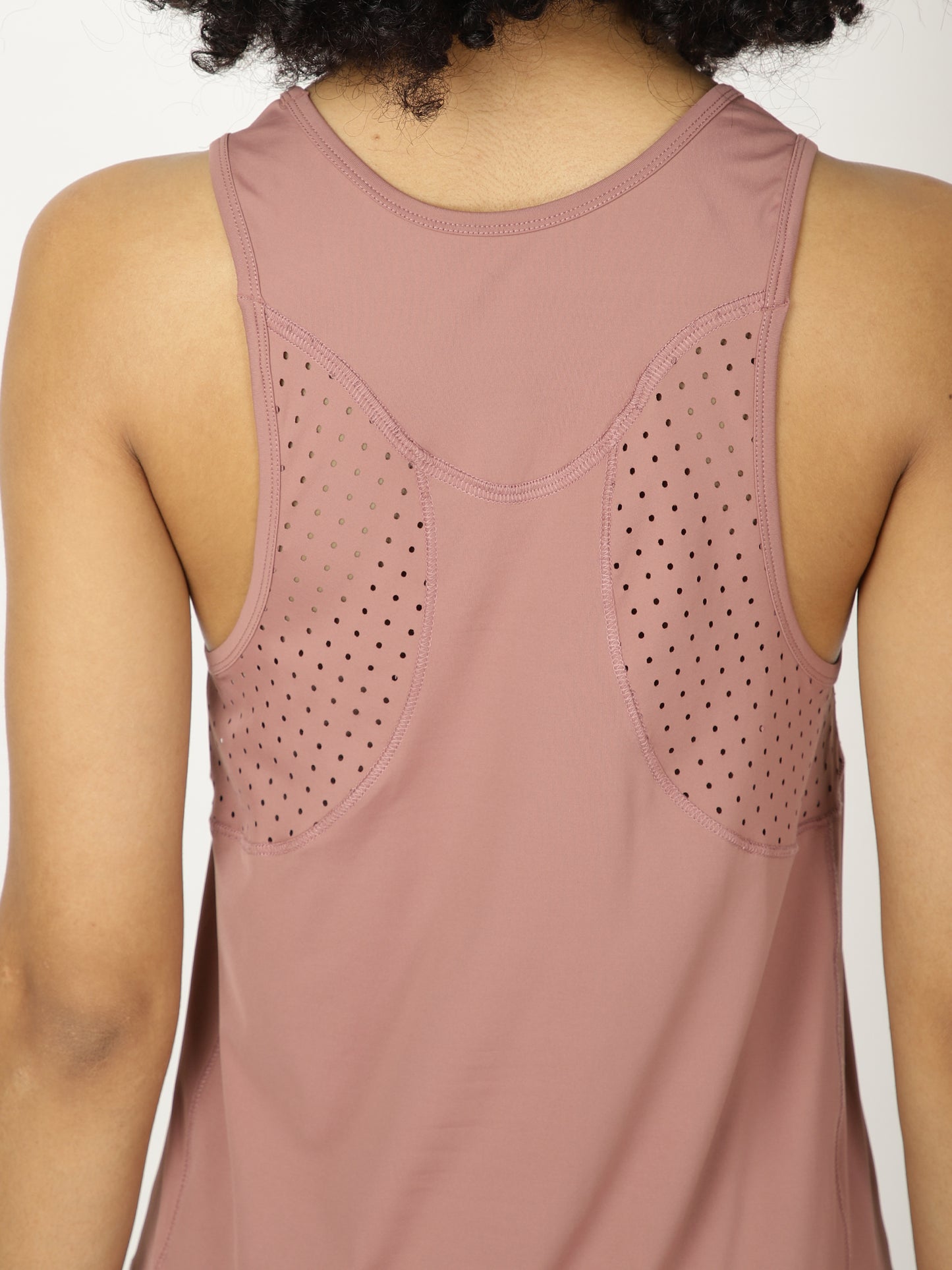 Peach Laser-Cut Racerback Tee