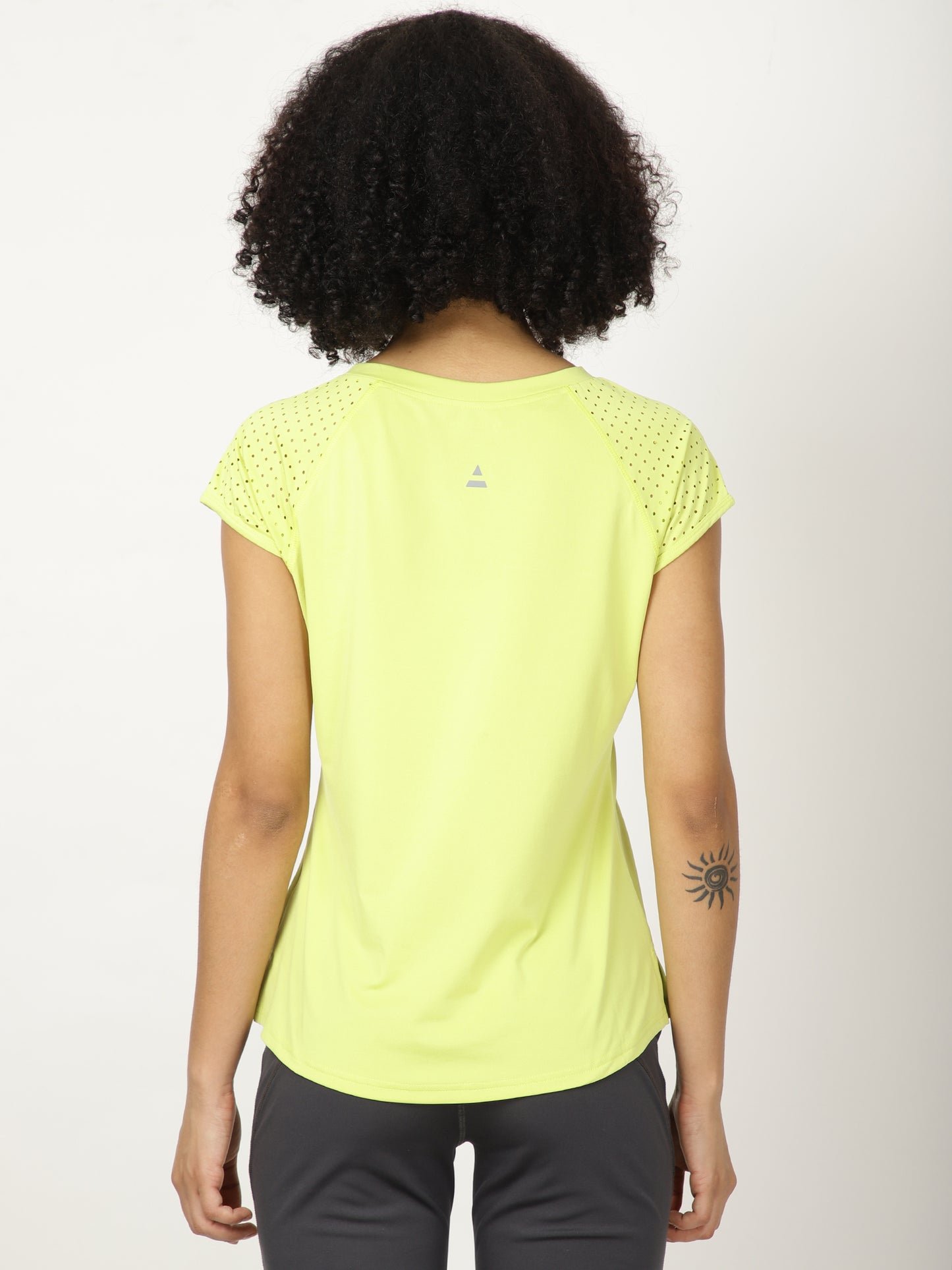 Neo-Green Laser-Cut Classy Lady Tee