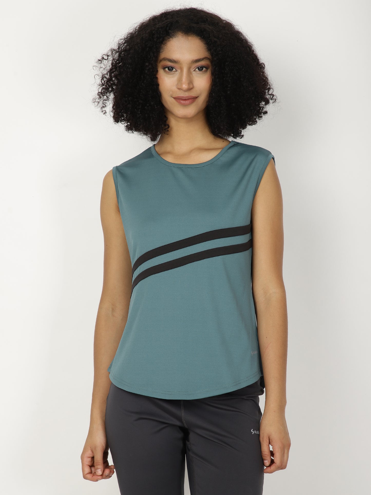 Olive Be Strong Sleeveless Tee