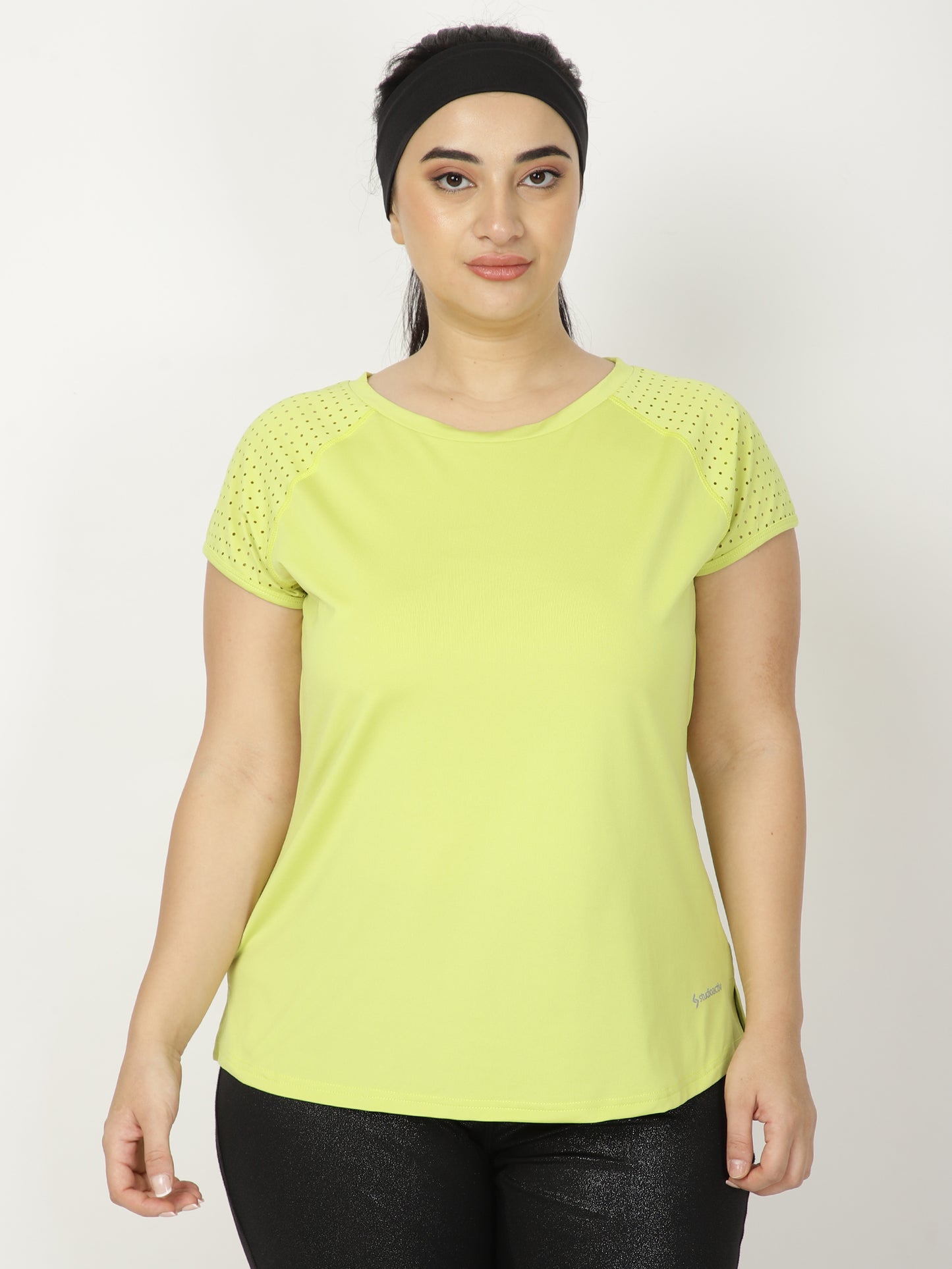 Neo-Green Laser-Cut Classy Lady Tee