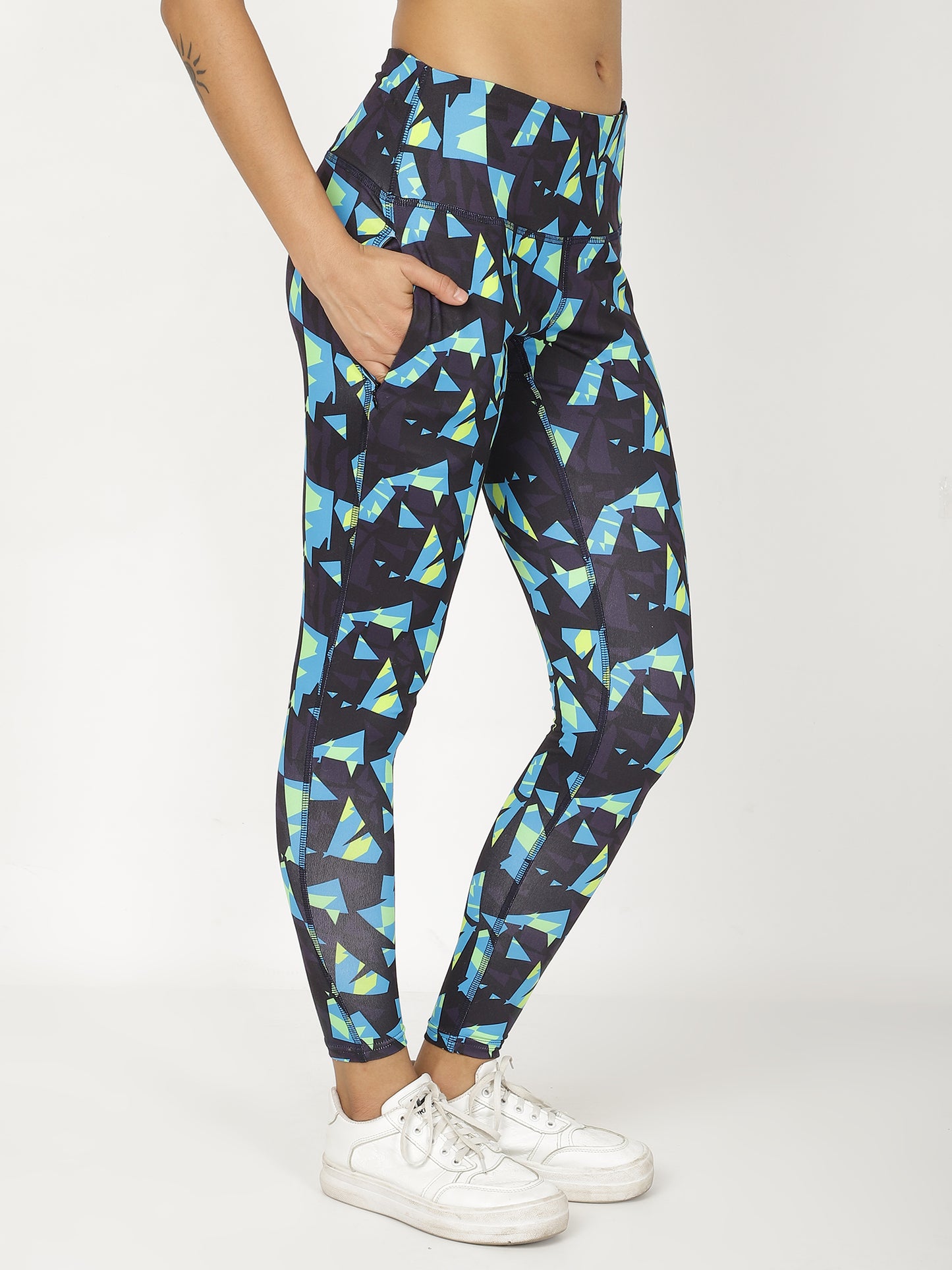 GEOMETRIC PRINT LEGGINGS