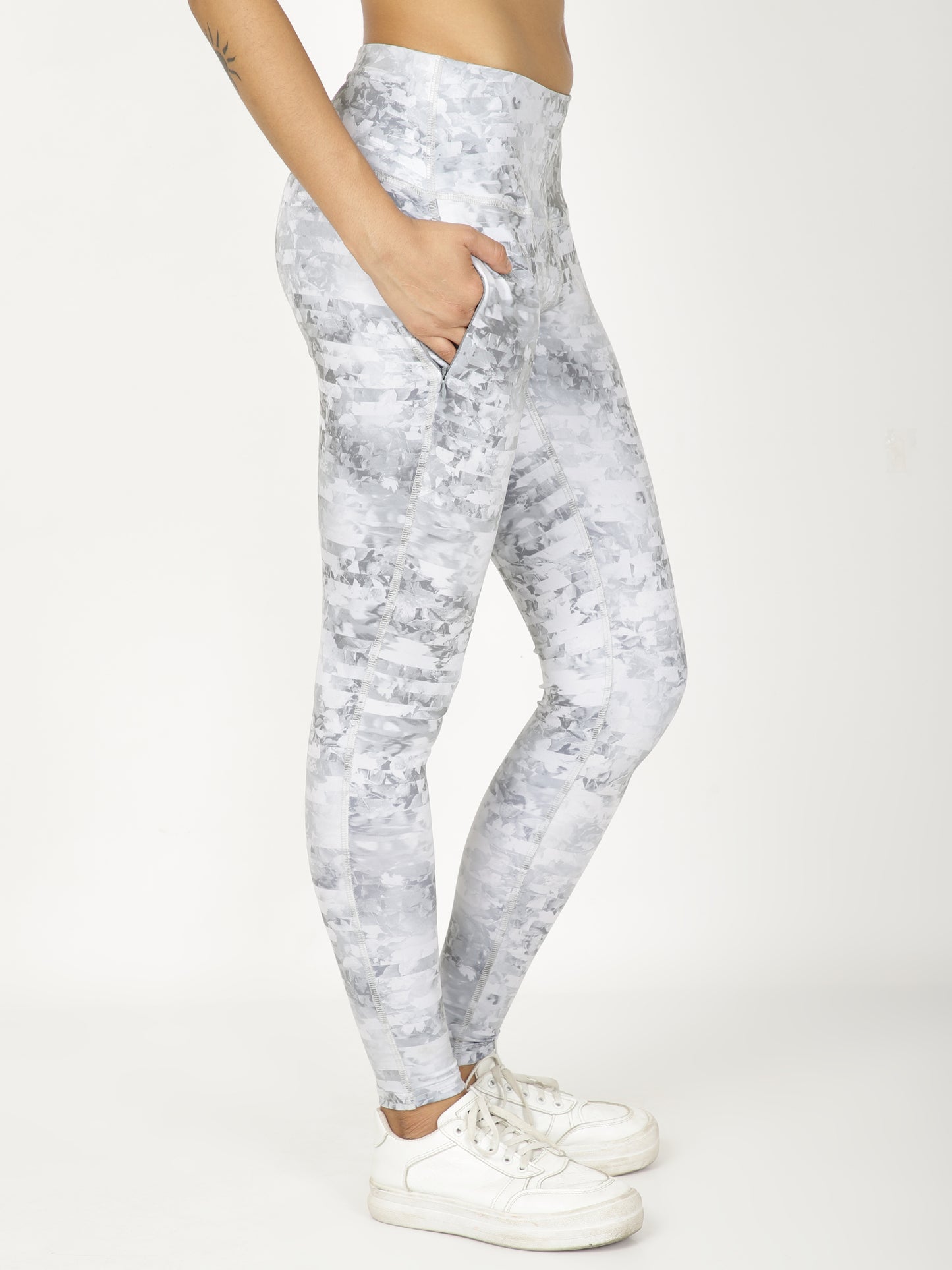 GREY PRINT LEGGINGS