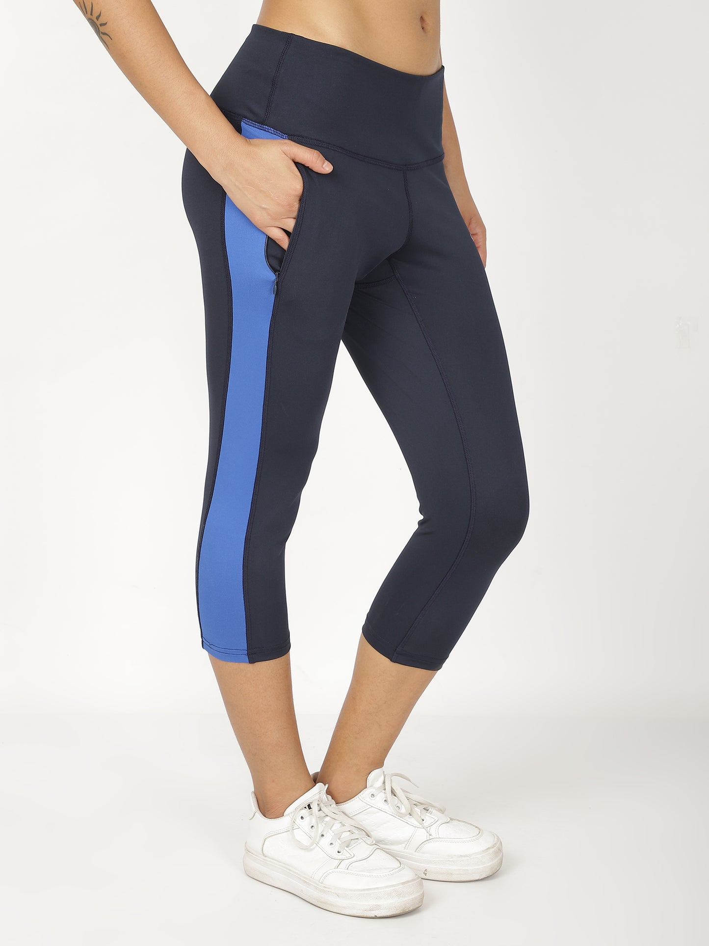 Navy Royal Blue Summer Breeze Capri