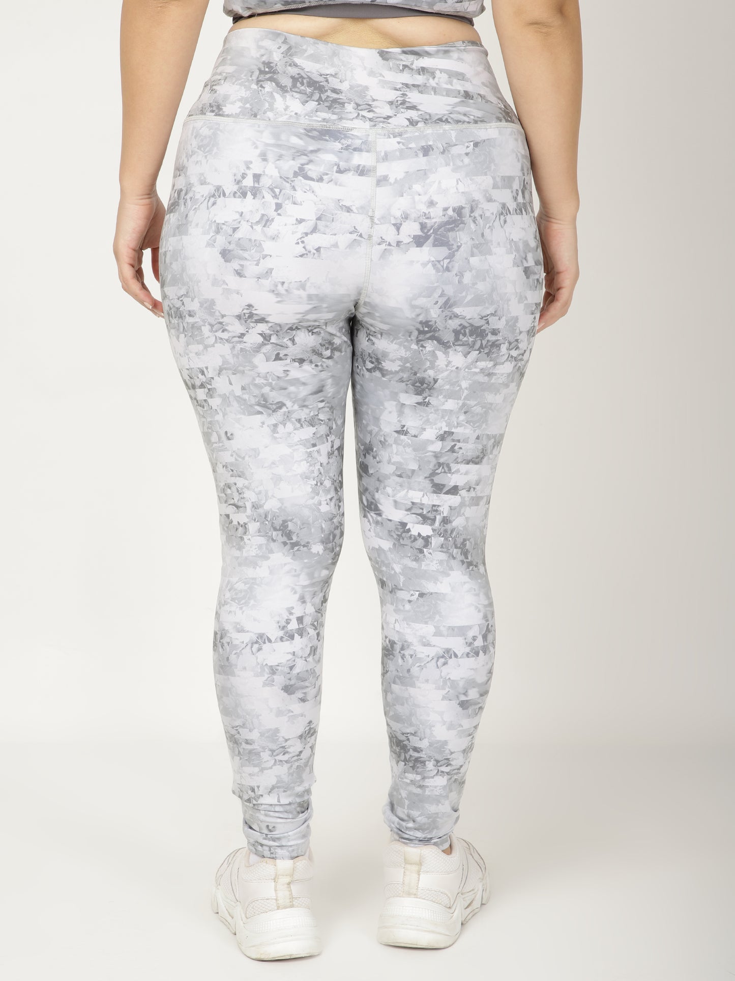 Grey Print Leggings