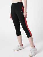 Black Red Summer Breeze Capri