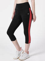 Black Red Summer Breeze Capri