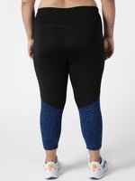 Black Royal Print Style Diva Capri
