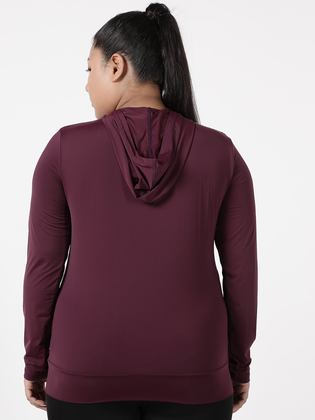 Maroon Sassy Full Sleeves Hoodie