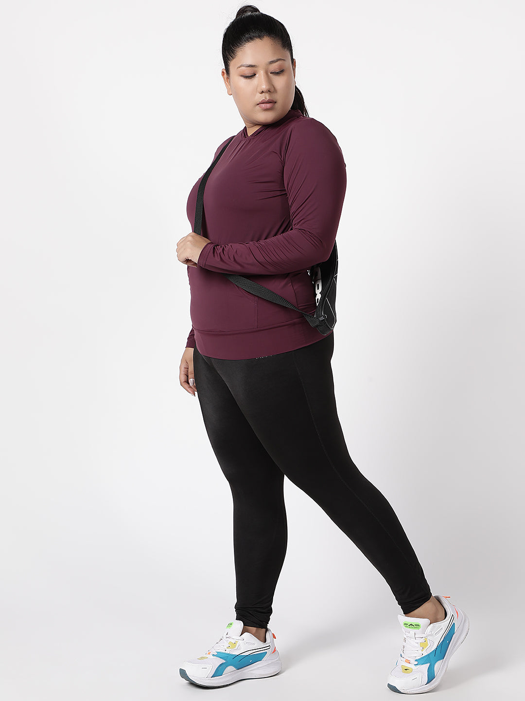 Maroon Sassy Full Sleeves Hoodie