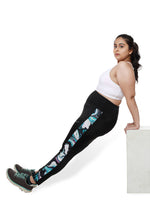 Black Marbling Summer Breeze Leggings