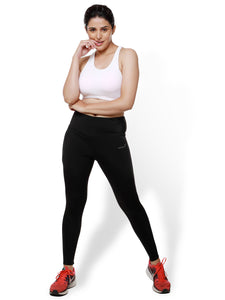 Plain Black Power Fashion Leggings