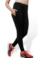 Plain Black Power Fashion Leggings