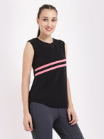 Black Neo-Pink Be Strong Tee