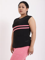 Black Neo-Pink Be Strong Tee