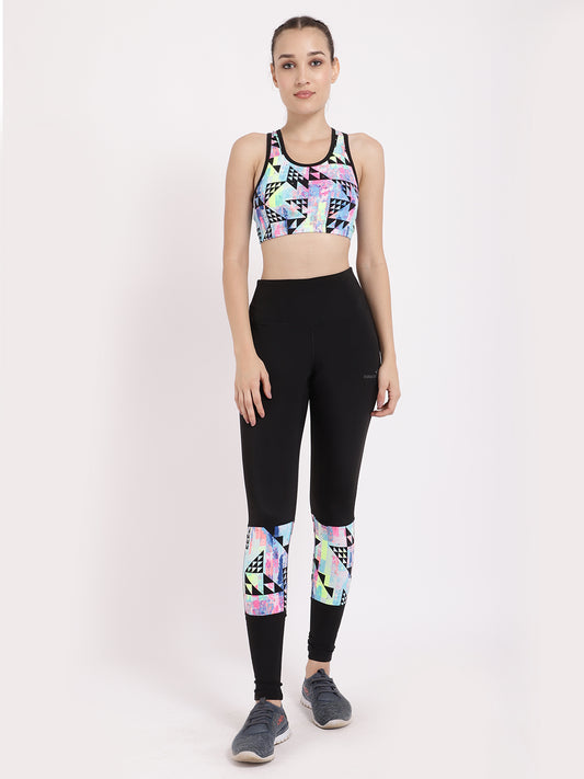 Black Neo-Print Tres Chic Leggings