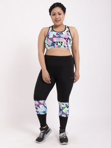 Black Neo-Print Tres Chic Leggings