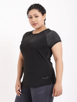 Black Shimmer Feel Free Tee