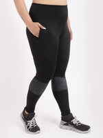 Black Shimmer Tres Chic Leggings