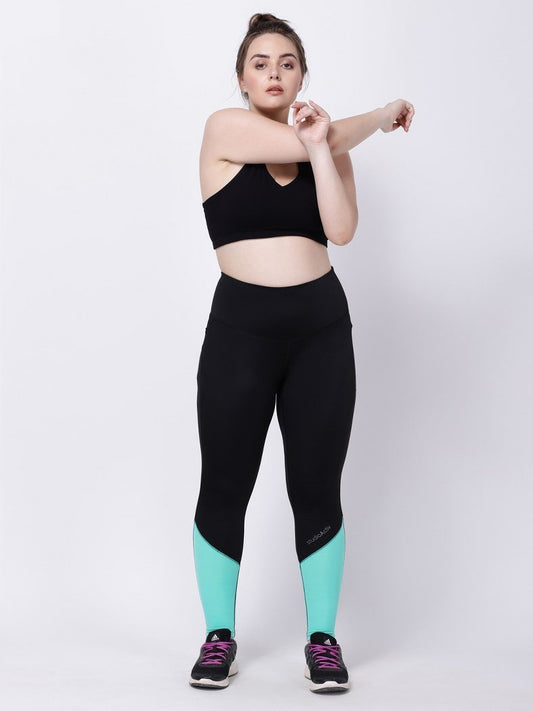 Black Turquoise Style Diva Leggings