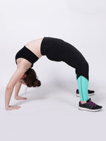 Black Turquoise Style Diva Leggings
