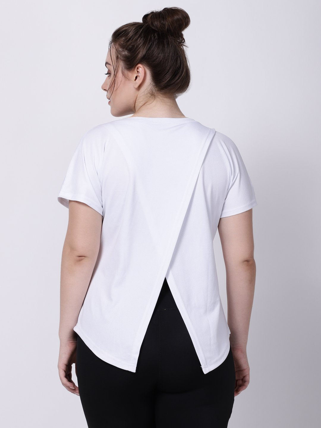 White Printed I-Have-Your-Back Tee