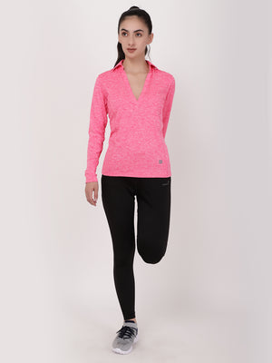 Neo Pink Jazzy Full Sleeves Tee