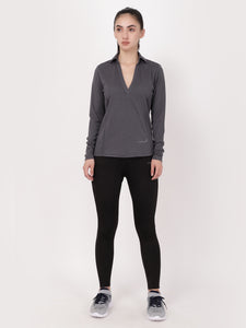 Grey Jazzy Full Sleeves Tee