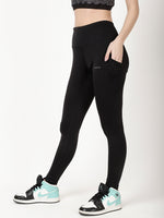 Black Laser Cut Pace Leggings
