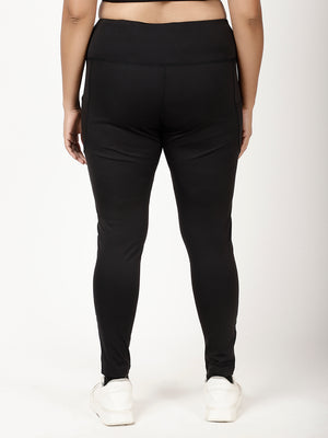 Black Laser Cut Pace Leggings