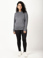 Grey Sassy Full Sleeves Hoodie
