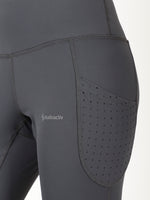 Grey Laser Cut Pace Leggings