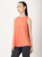 Orange Back Slit Tee