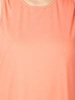 Orange Back Slit Tee