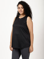 Black Back Slit Tee