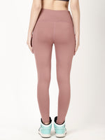 Dusty Rose Laser Cut Pace Leggings
