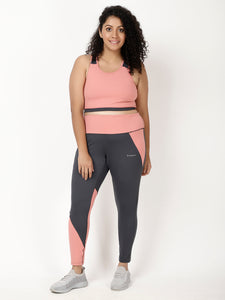 Grey Peach Road Runner Leggings