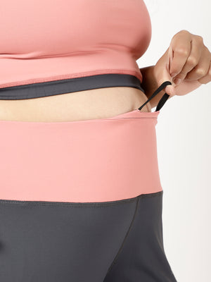 Grey Peach Road Runner Leggings