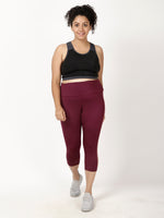 Maroon Peach Summer Breeze Capri