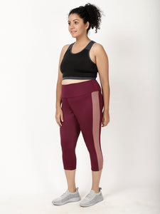 Maroon Peach Summer Breeze Capri