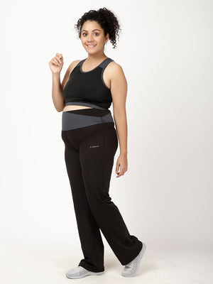 Black Flow Straight Pants