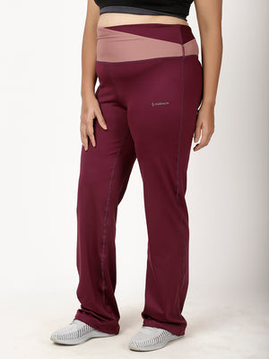 Wine Flow Straight Pants