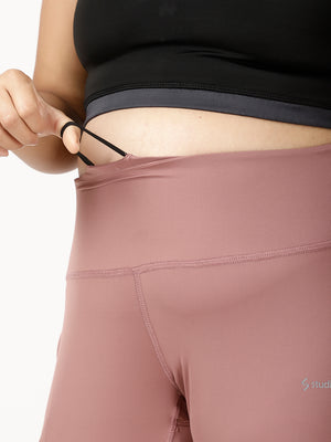 Dusty Rose Laser Cut Style Diva Leggings