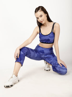 Blue Print Smart Pants