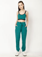 Green Print Light Joggers