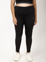 Black Laser Cut Style Diva Leggings