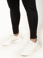 Black Laser Cut Style Diva Leggings